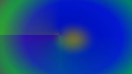 Abstract swirl of vibrant blues, greens, and yellows creating a luminous, radial effect