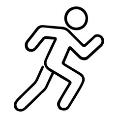 running man icon on white background vector
Vector icon sport and health