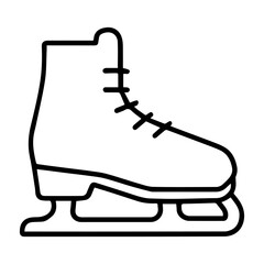 skates icon on white background vector
Vector icon sport and health