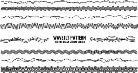 Professional Vector Collection of Wavy and Zigzag Lines for Decorative Border Applications