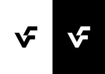 VF, FV initial letters monogram logo