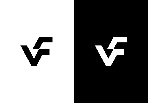 VF, FV initial letters monogram logo