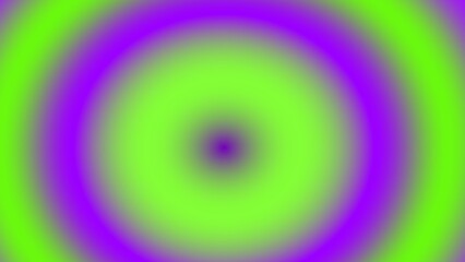 Abstract concentric circles in vibrant lime and purple gradient, creating a hypnotic effect