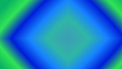 Abstract vibrant blue and green gradient diamond pattern
