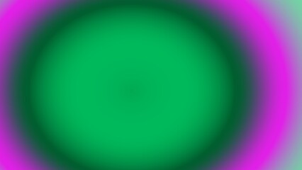 Vibrant green circle with blurred magenta border