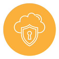 Cloud security Icon