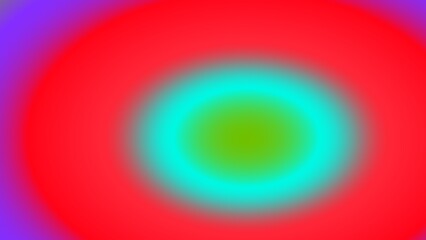 Abstract concentric circles of vibrant red, blue, green, and turquoise hues