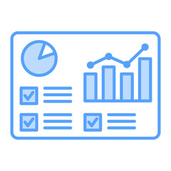 analytics icon blue