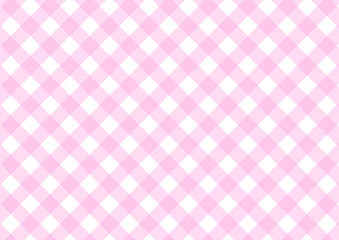 ピンク色のチェック柄	
