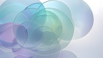 abstract blue background with circles