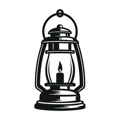 Vintage Lantern Vector Design for Logo design.