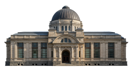 Isolated Museum Building
