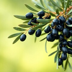 olive branch with olives