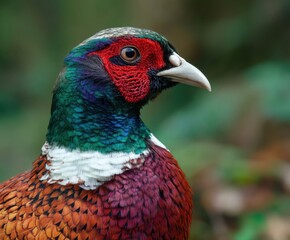 Pheasant (Phasianus colchicus) in the wild