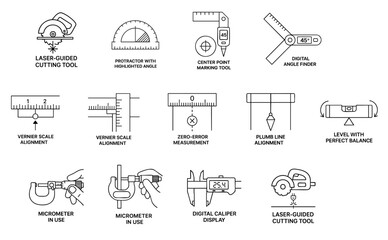 professional tool instrument efficiency concept. Tools and measuring instruments for precision work.