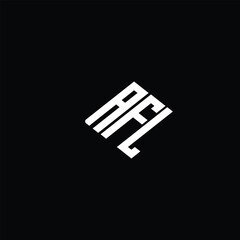 AFL logo AFL icon AFL monogram AFL minimalist Unique modern flat abstract logo design.