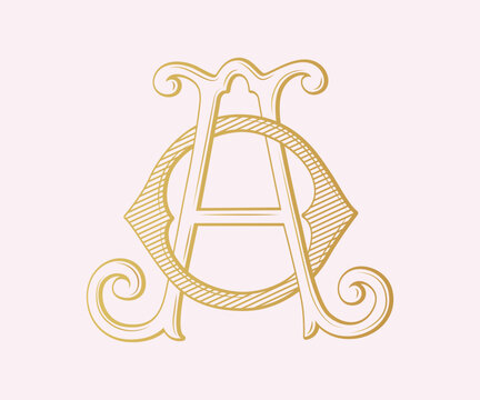 AO, OA, logo AO, logo OA, Letter AO, Letter OA, Monogram AO, Monogram OA , Wedding Monogram, Wedding Logo, Logo Design , Monogram Vintage