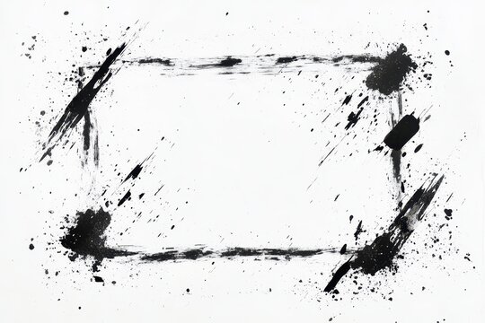 Abstract ink frame