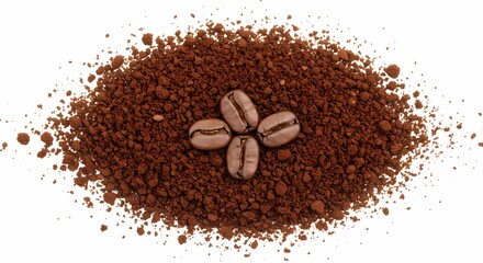 Premium Ground Coffee with Whole Beans – Rich Aroma & Full Flavor