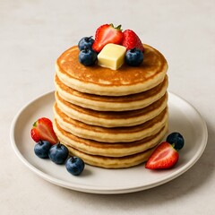 pancakes with berries