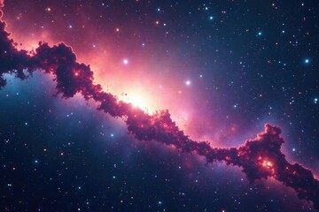 Stunning nebula captured through a powerful telescope, showcasing vibrant colors and cosmic dust , dark, galaxy, spiral galaxy