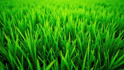 Fototapeta premium Vibrant green grass texture, lush and healthy , grass pattern, green grass background