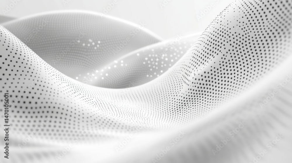 Aufkleber abstract white and grey gradient background with bokeh lights. abstract white and gray gradient back