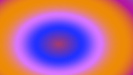 Vibrant concentric circles of orange, purple, and blue hues, creating a radial gradient effect