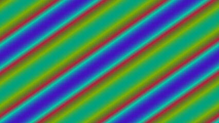 Diagonal gradient stripes in vibrant hues of blue, green, and red