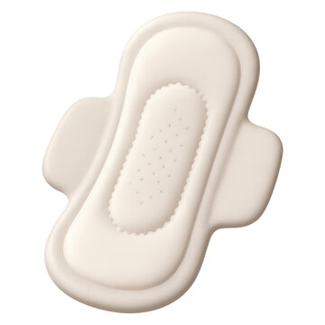 Create cute 3d illustration of sanitary pad icons png transparent stickers for lifestyle content