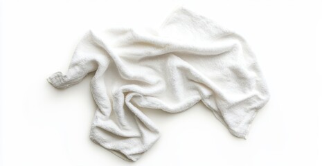 Simple white cloth draped