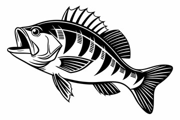 perch sihouette black vector