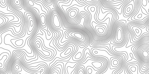 Fototapeta premium Topographic contour map. Vector cartography illustration. Topographic Map in Contour Line Light Topographic White seamless marble Fille Texture, Salmon fillet texture, fish pattern
