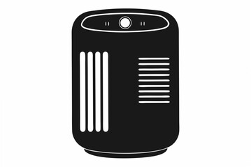 air purifie   silhouette vector illustration