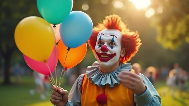 Payaso con globos