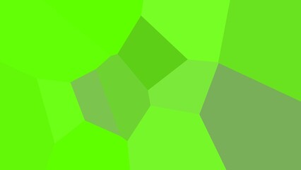 Abstract green geometric shapes forming a vibrant mosaic
