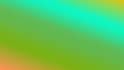 Vibrant gradient background in teal, green, and orange hues
