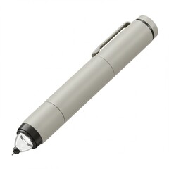 Grey Electronic Stylus Pen with Silver Accents