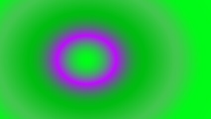 Abstract green and purple concentric circles with gradient effect