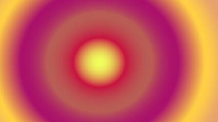 Concentric circles of warm, vibrant hues, radiating from a bright center