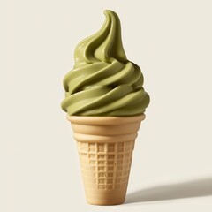 Green ice cream cone (1)