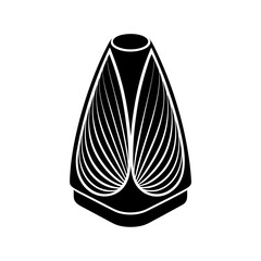 Air purifier shaped like a sculpture silhouette 