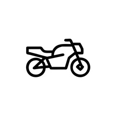 Fototapeta premium Motorcycle outline illustration on a minimalist background 