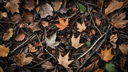 Photorealistic flat texture of golden wheat field seen from directly above