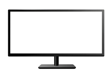 lcd monitor isolated on white