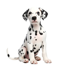 dalmatian puppy isolated on white