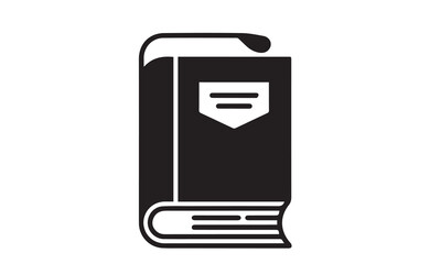 book silhouette vector design art