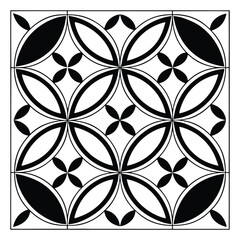 Fototapeta premium Silhouettes icon set and outline vector illustration.