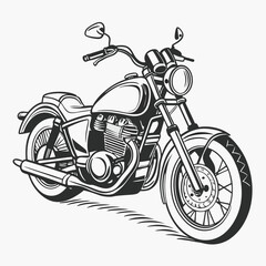 Fototapeta premium motor cycle vector image on white background