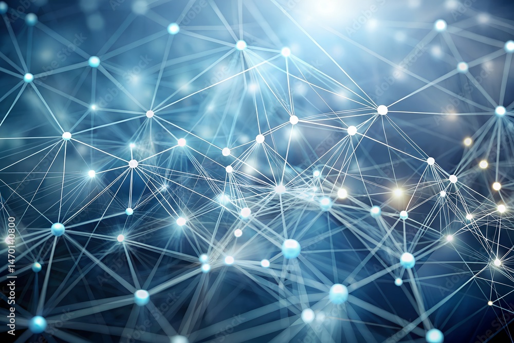 Poster abstract network connection digital technology background
